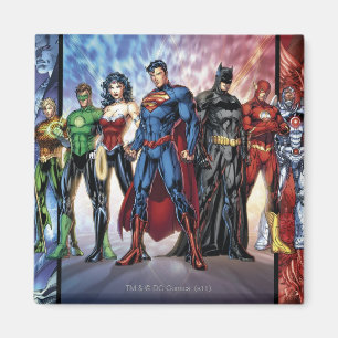 Justice League   New 52 Justice League Line Up Magnet