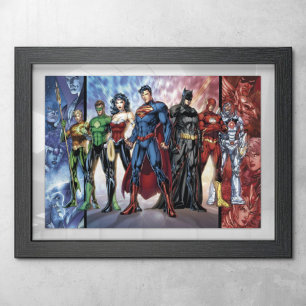 Justice League New 52 Justice League Line Up Poster