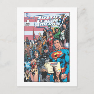 Justice League of America First Issue Postcard