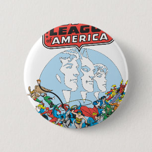 Justice League of America Group 2 Inch Round Button