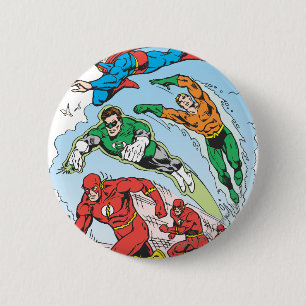 Justice League of America Group 3 2 Inch Round Button