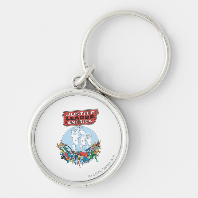 Justice League of America Group Keychain (Front)