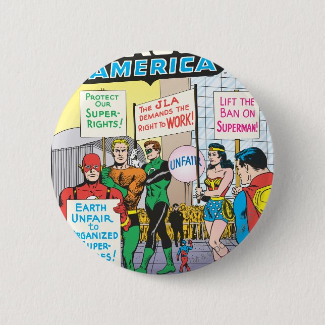 Justice League of America Issue #28 - June 2 Inch Round Button (Front)