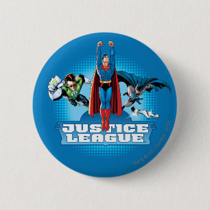 Justice League Power Trio 2 Inch Round Button