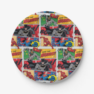 Justice League "Save the Holidays!" Paper Plate