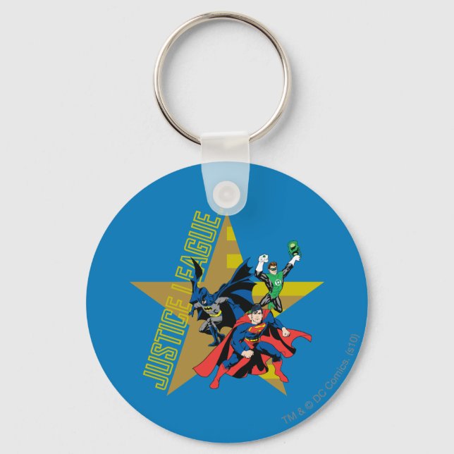 Justice League Star Heroes Keychain (Front)