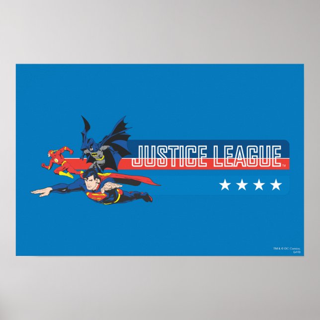 Justice League Stars and Stripes Poster (Front)