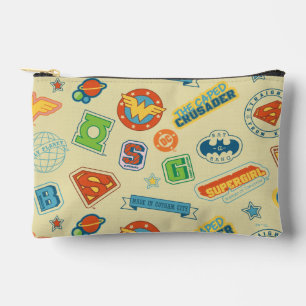 Justice League Super Hero Badge Pattern Accessory Pouch