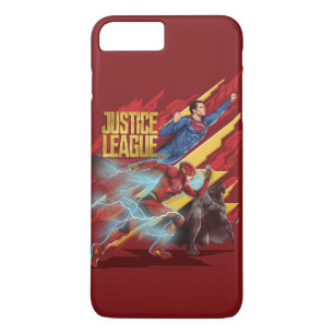 Justice League   Superman, Flash, & Batman Badge Case-Mate iPhone Case