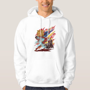 Justice League   Superman, Flash, & Batman Badge Hoodie