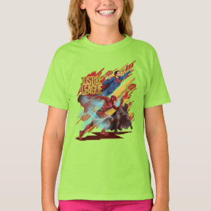 Justice League Superman, Flash, & Batman Badge T-Shirt