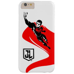 Justice League   Superman Flying Noir Pop Art Barely There iPhone 6 Plus Case