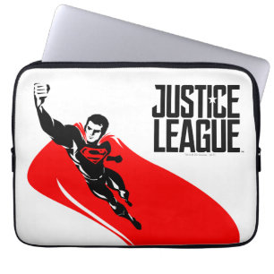 Justice League Superman Flying Noir Pop Art Laptop Sleeve