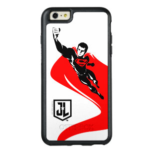 Justice League   Superman Flying Noir Pop Art OtterBox iPhone 6/6s Plus Case