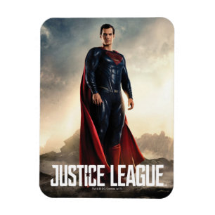 Justice League   Superman On Battlefield Magnet