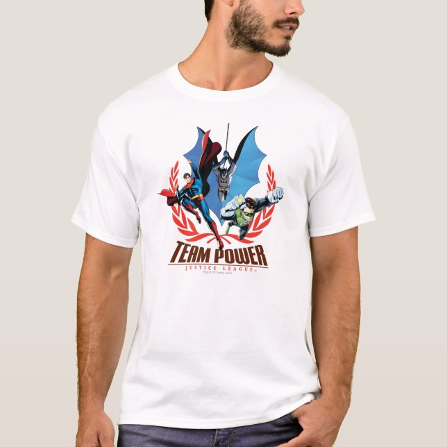 Justice League Team Power T-Shirt (Front)