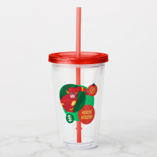 Justice League The Flash Holiday Bauble Acrylic Tumbler