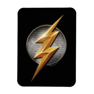 Justice League The Flash Metallic Bolt Symbol Magnet