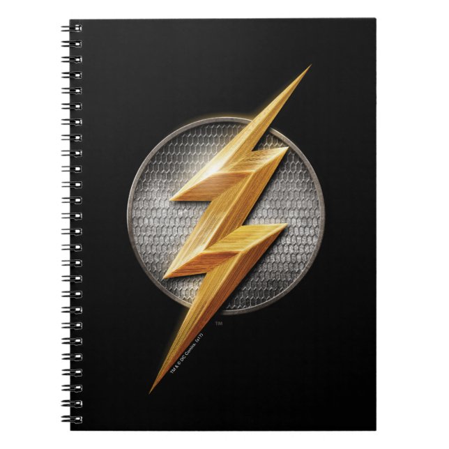 Justice League | The Flash Metallic Bolt Symbol Notebook (Front)