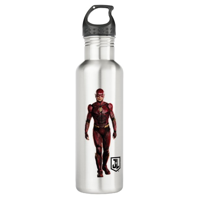 Justice League | The Flash On Battlefield 710 Ml Water Bottle (Front)