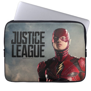 Justice League The Flash On Battlefield Laptop Sleeve