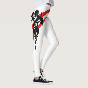Justice League   The Flash Running Noir Pop Art Leggings