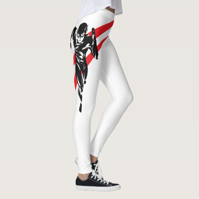 Justice League | The Flash Running Noir Pop Art Leggings (Right)