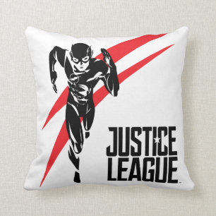 Justice League   The Flash Running Noir Pop Art Throw Pillow