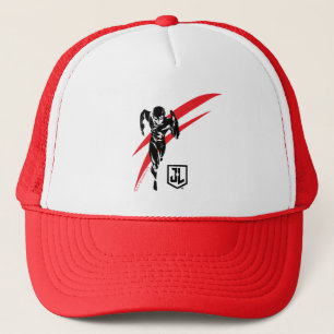 Justice League The Flash Running Noir Pop Art Trucker Hat
