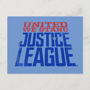 Justice League United We Stand Graphic Postcard