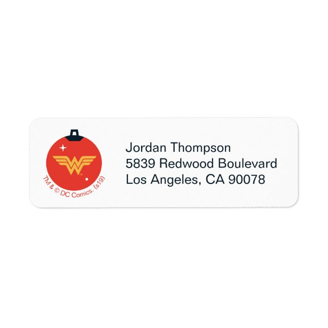 Justice League Wonder Woman Holiday Bauble (Devant)