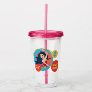 Justice League Wonder Woman Holiday Bauble Acrylic Tumbler