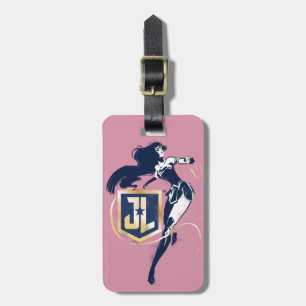 Justice League   Wonder Woman & JL Icon Pop Art Luggage Tag