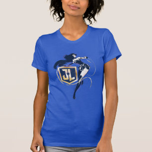 Justice League   Wonder Woman & JL Icon Pop Art T-Shirt