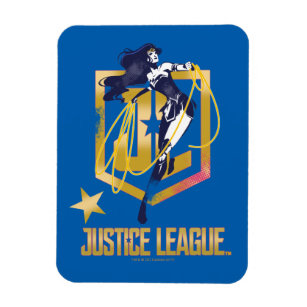 Justice League   Wonder Woman JL Logo Pop Art Magnet