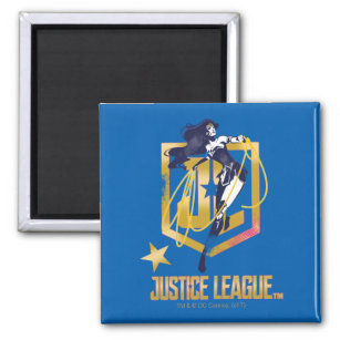 Justice League   Wonder Woman JL Logo Pop Art Magnet