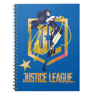 Justice League   Wonder Woman JL Logo Pop Art Notebook