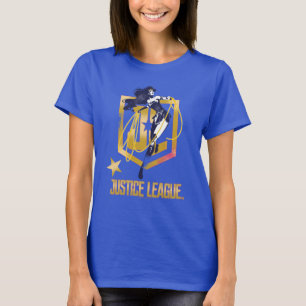 Justice League Wonder Woman JL Logo Pop Art T-Shirt