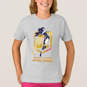 Justice League Wonder Woman JL Logo Pop Art T-Shirt