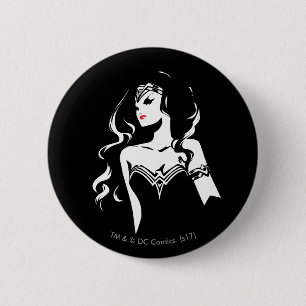 Justice League Wonder Woman Noir Pop Art 2 Inch Round Button