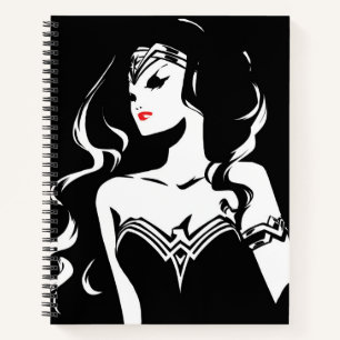 Justice League Wonder Woman Noir Pop Art Notebook