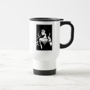 Justice League Wonder Woman Noir Pop Art Travel Mug