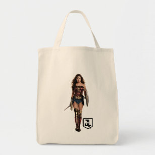 Justice League   Wonder Woman On Battlefield Tote Bag