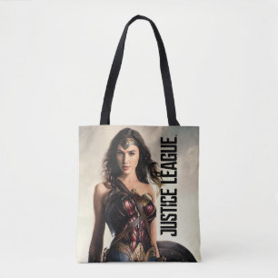 Justice League   Wonder Woman On Battlefield Tote Bag