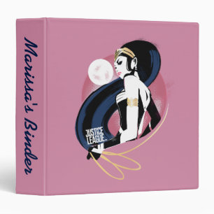 Justice League Wonder Woman Profile Pop Art Binder