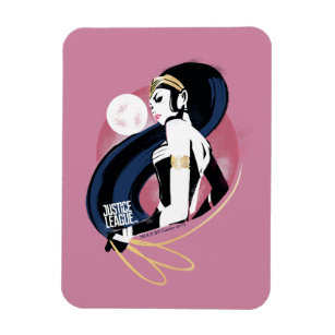 Justice League   Wonder Woman Profile Pop Art Magnet