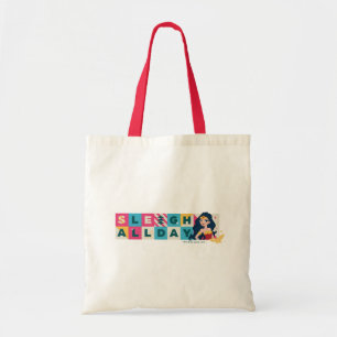 Justice League Wonder Woman "Sleigh All Day" Tote Bag
