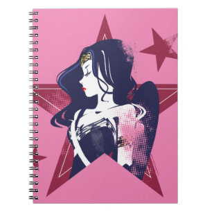 Justice League Wonder Woman & Stars Pop Art Notebook
