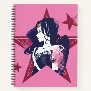 Justice League Wonder Woman & Stars Pop Art Notebook