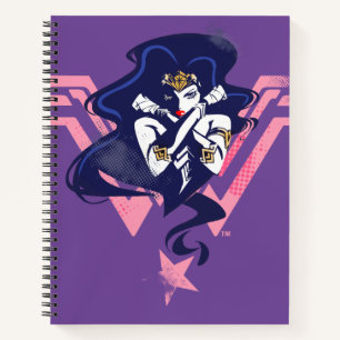 Justice League   Wonder Woman & Symbol Pop Art Notebook